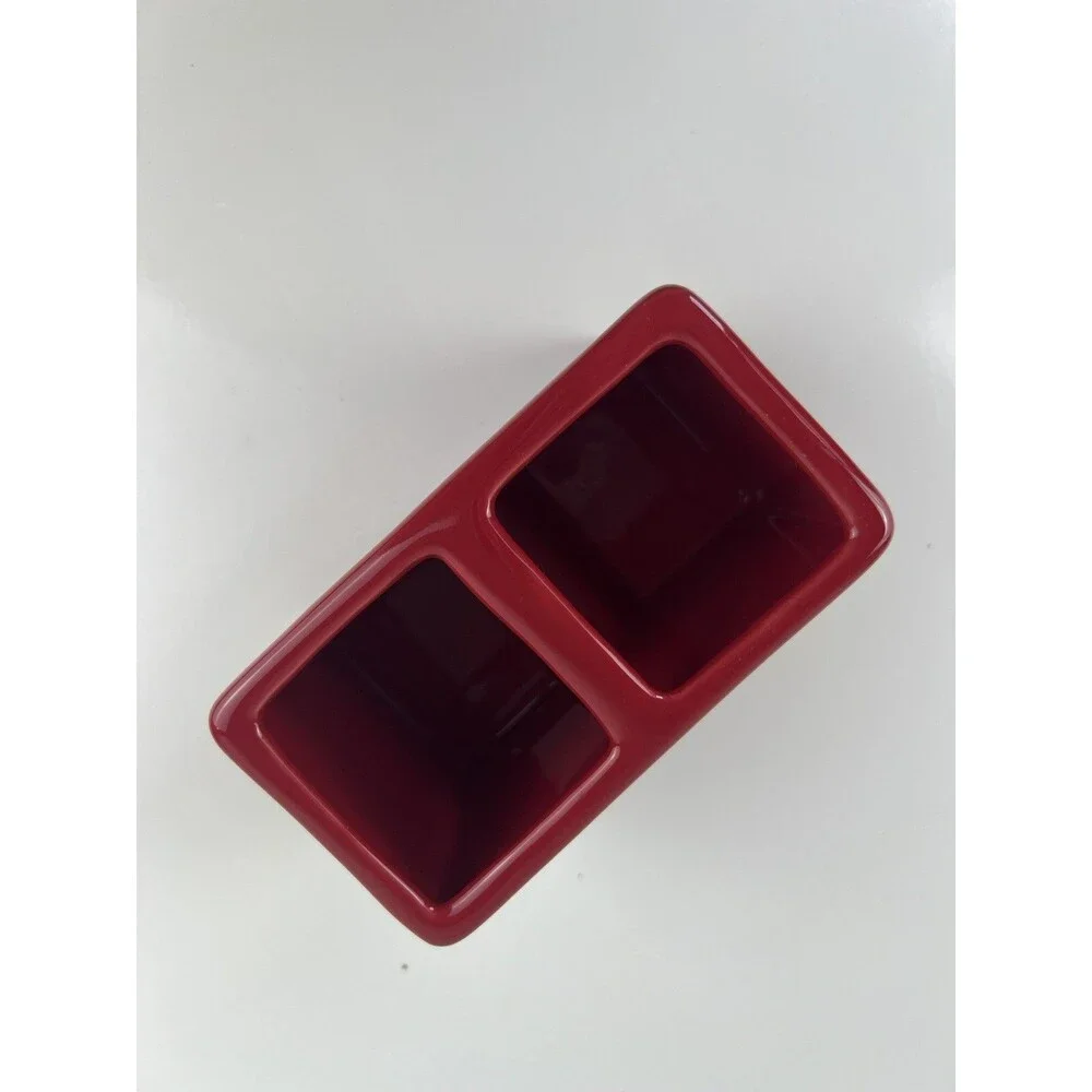 Rae Dunn “BELIEVE” Toothbrush Makeup Brush Divided Organization Holder